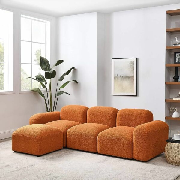 Indoor Sectional Sofa (Type: Fabric)