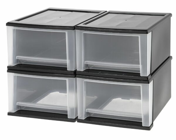 Plastic Stackable Organizers with Drawers